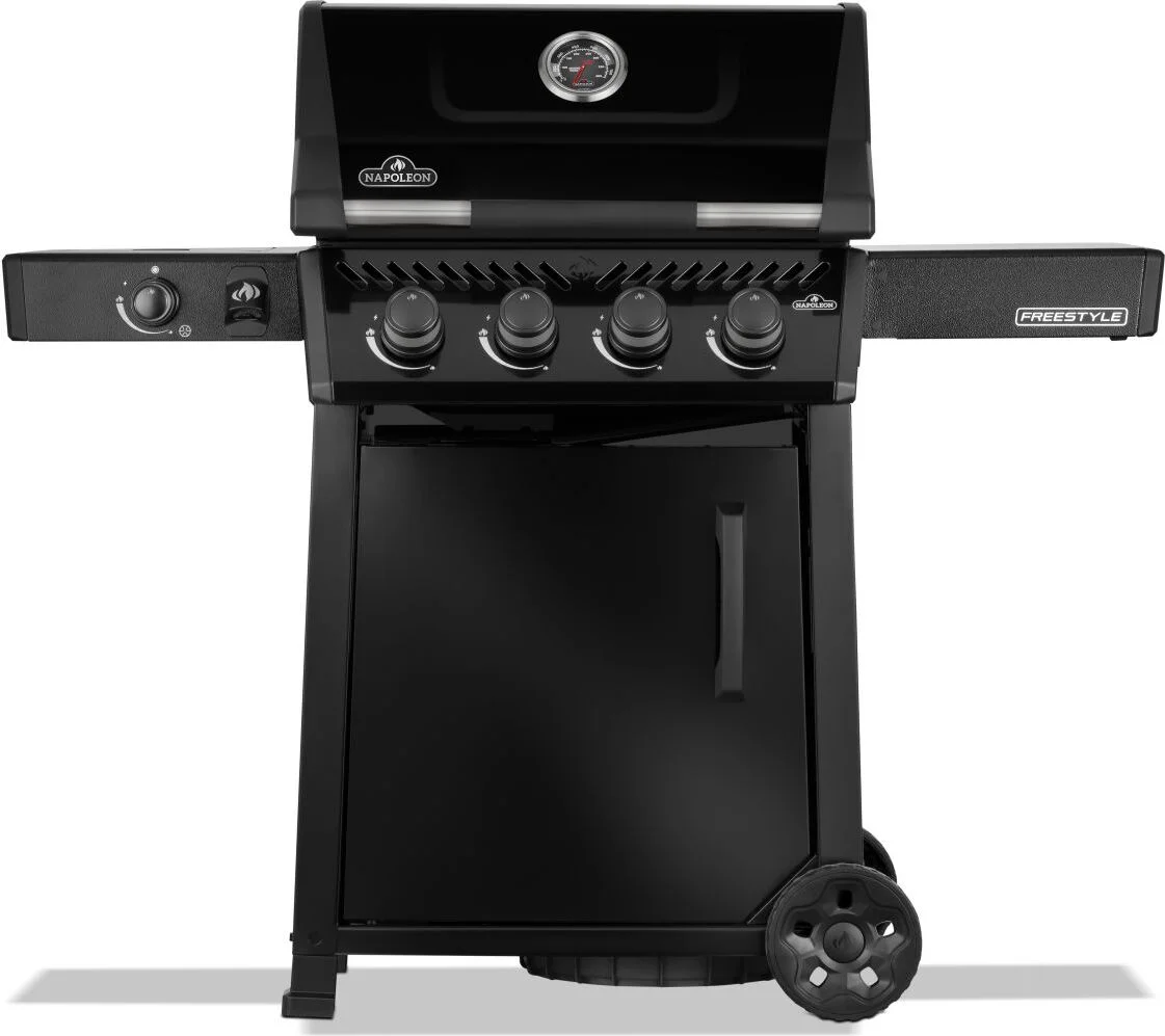 Napoleon gasbarbecue met achter- en zijbrander Freestyle zwart 425 64 x 132 x 116 cm