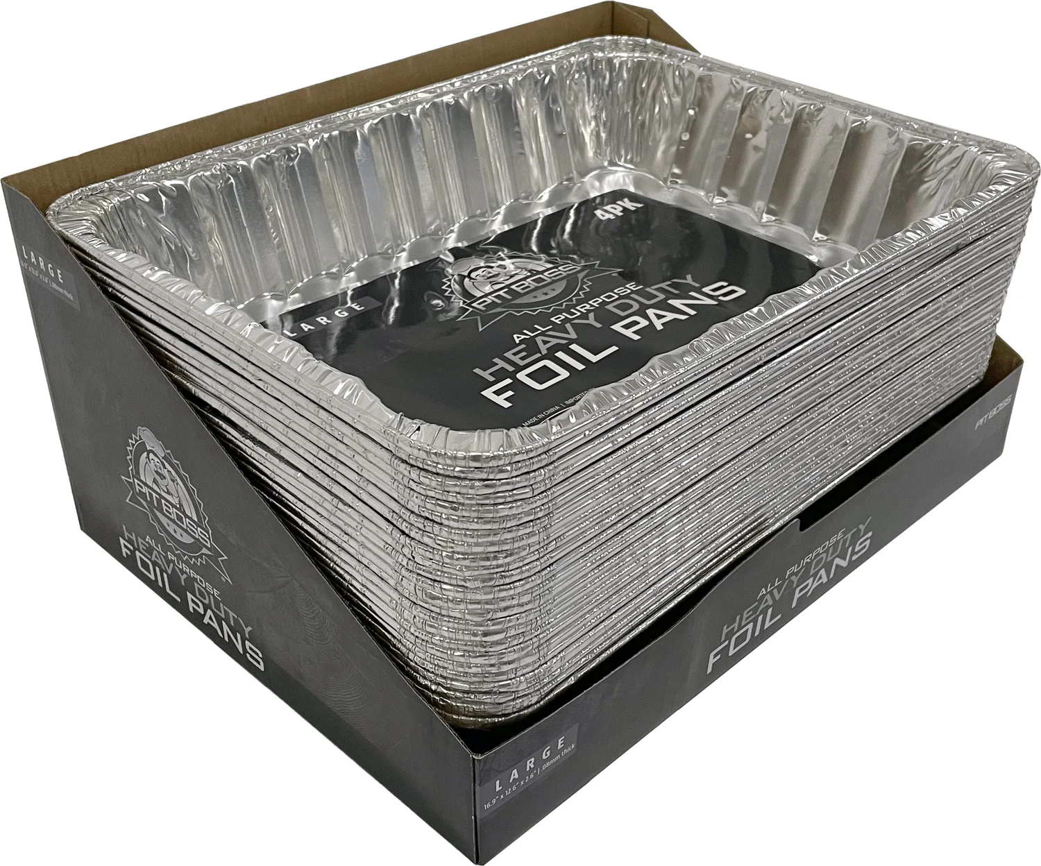 Pit Boss aluminium lekbak All Purpose 45,72 x 30,48 x 7,62 cm 4 stuks L