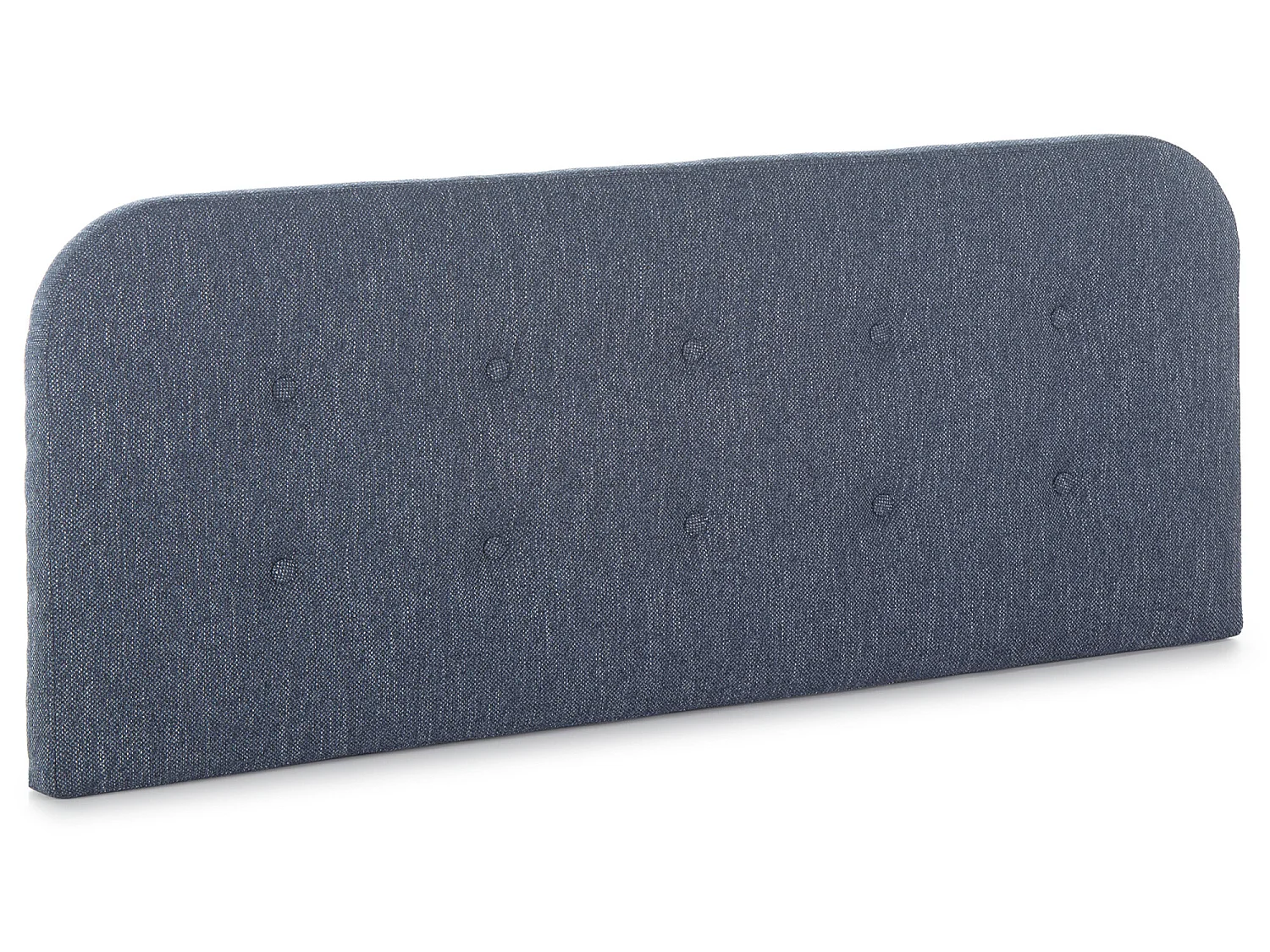 Hoofdeinde gestoffeerd Saona 150x60 cm Blauw, Gewatteerd met Schuim, Knopen in capitoné, 8 cm dik.