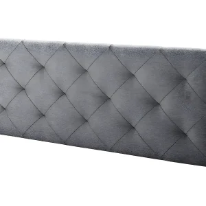 Hoofdeinde bekleed Milan 140×60 cm, Ruiten in Grijs Stof, 8 cm dik. Hoofdeinde bekleed Milan 140×60 cm, Ruiten in Grijs Stof, 8 cm dik.