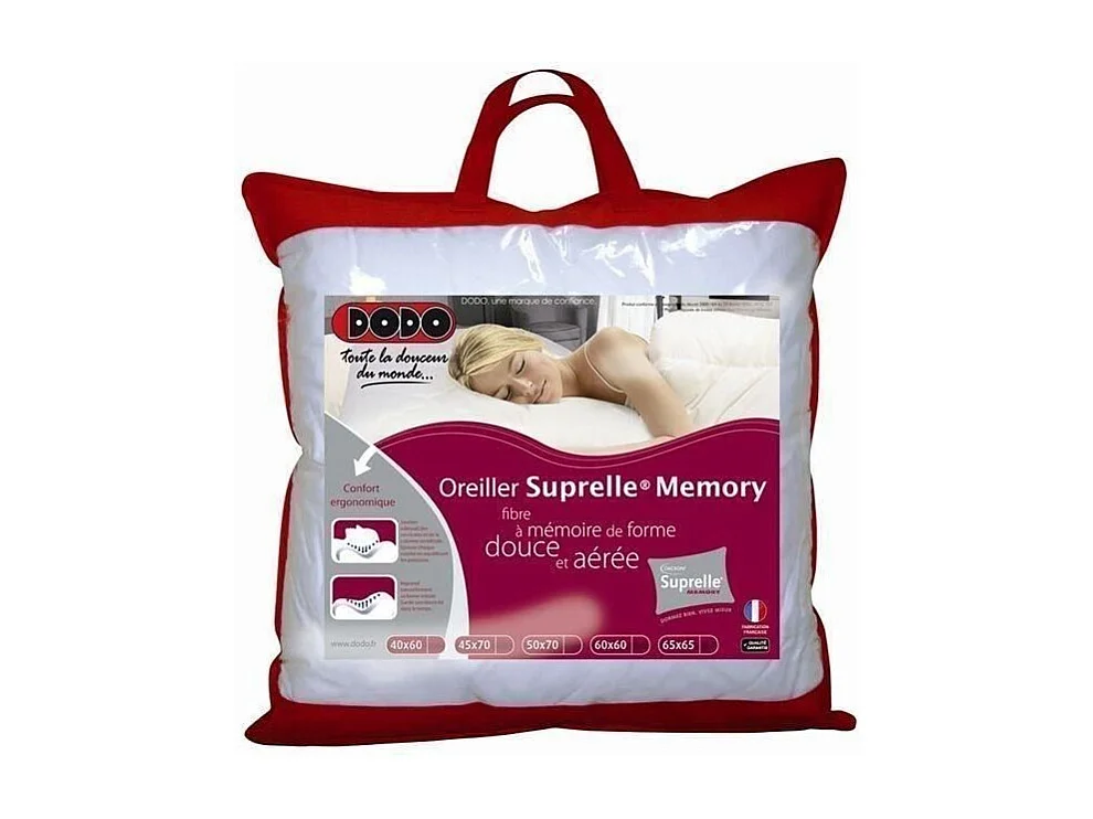 Hoofdkussen met geheugenschuim DODO SUPRELLE MEMORY 65x65cm - Ergonomisch