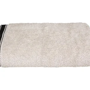 Katoenen Badhanddoek Beige Linnen 70 x 130 cm Dik en Zacht Katoenen Badhanddoek Beige Linnen 70 x 130 cm Dik en Zacht
