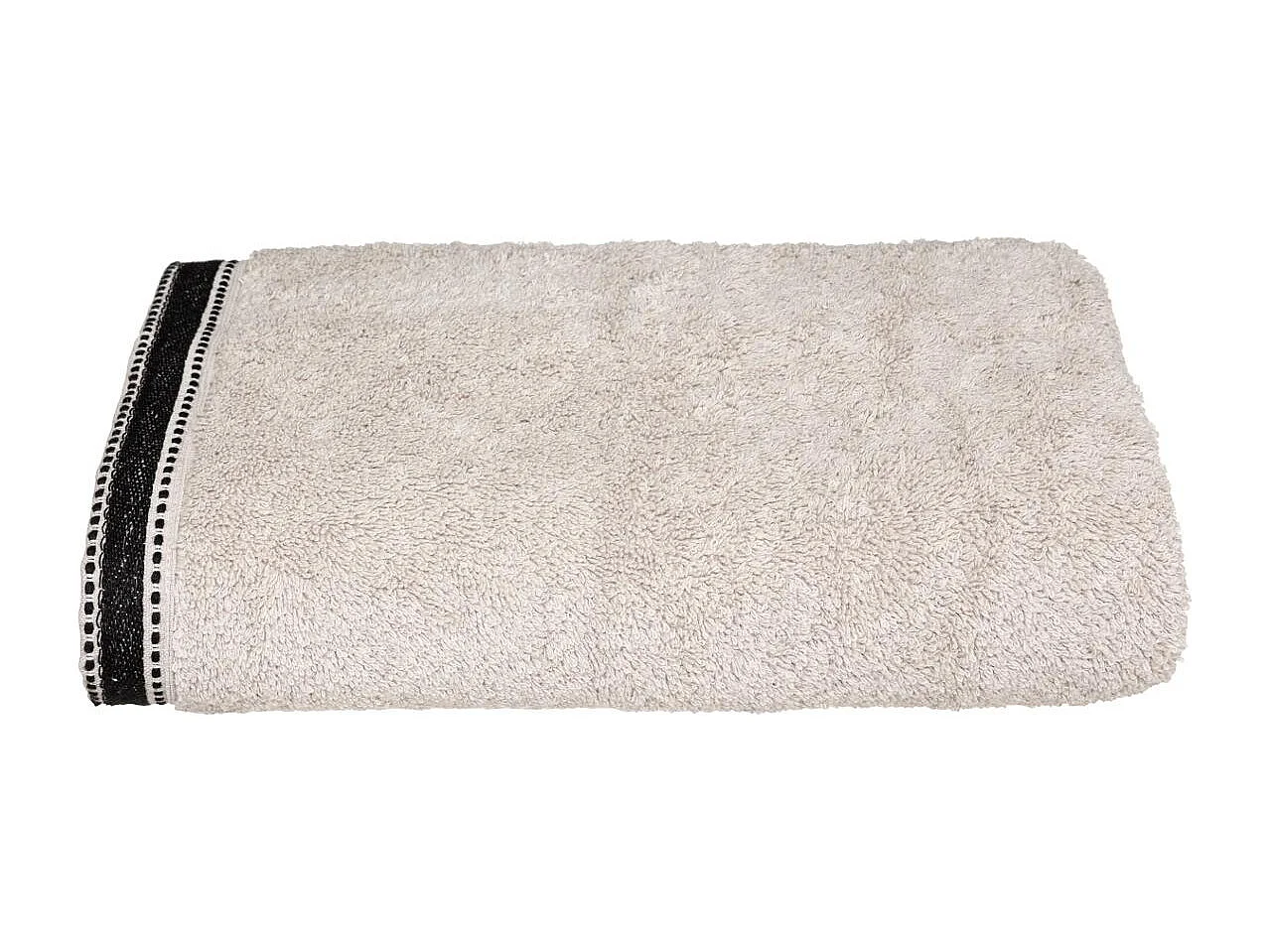 Katoenen Badhanddoek Beige Linnen 70 x 130 cm Dik en Zacht