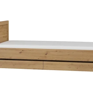 Bed 90×200 laden inclusief Kasla Hout en Antraciet Bed 90×200 laden inclusief Kasla Hout en Antraciet