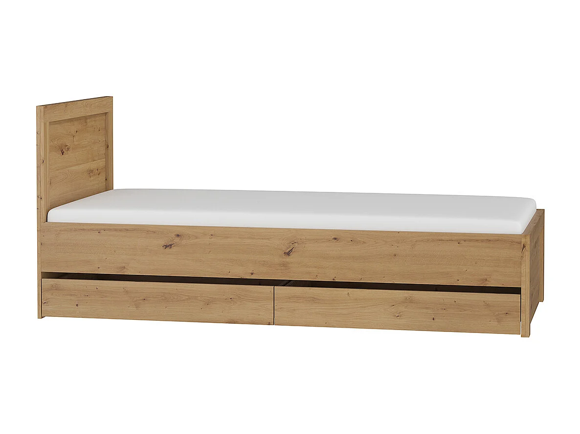Bed 90x200 laden inclusief Kasla Hout en Antraciet