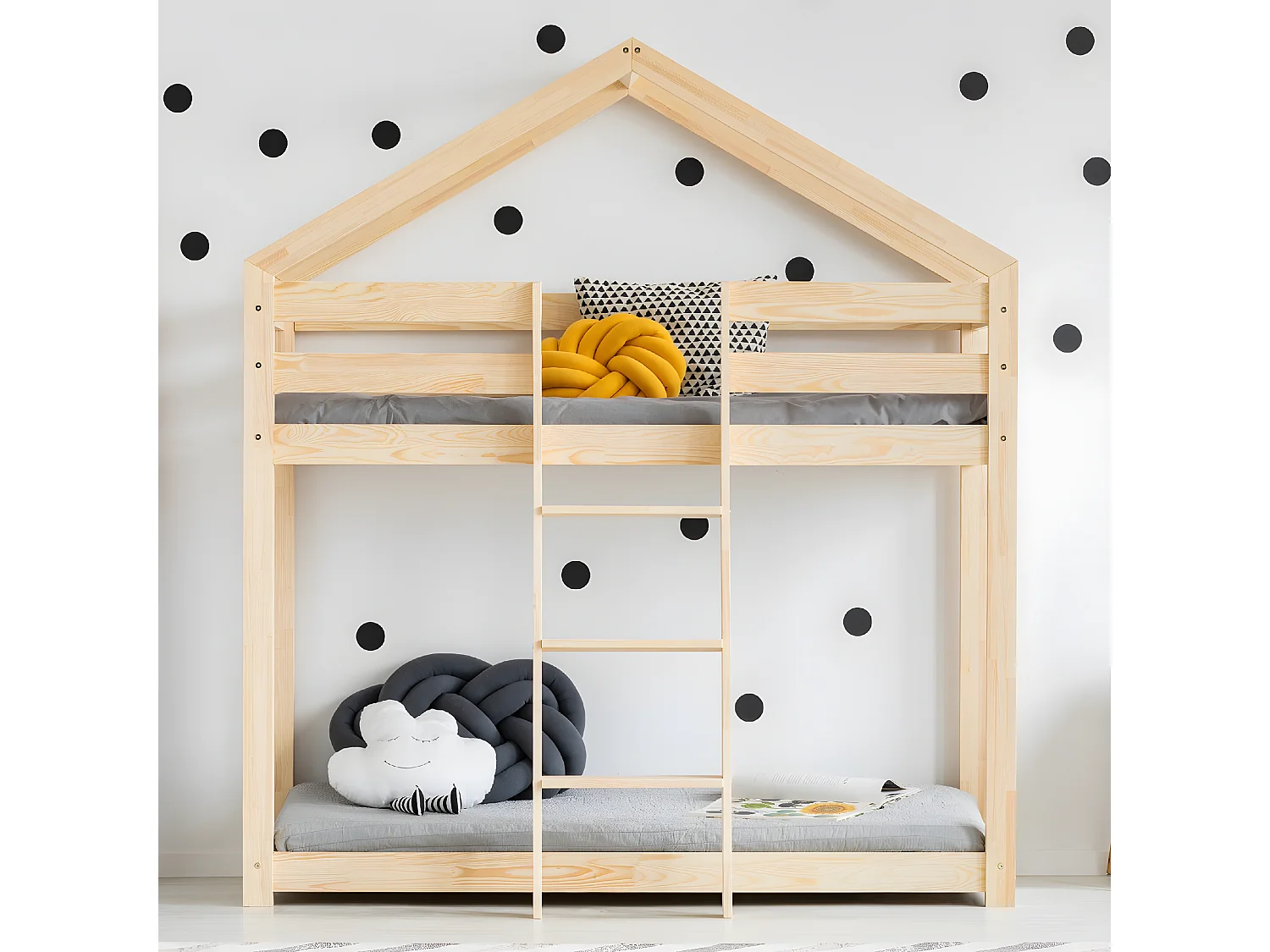 Stapelbed Hortense Houten 90x200 inclusief lattenbodem