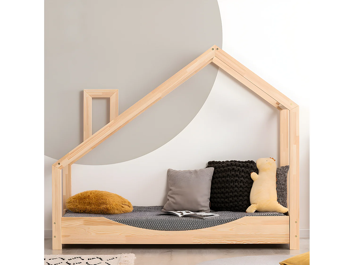 Hutbed 90x200 inclusief lattenbodem Sonia Bois