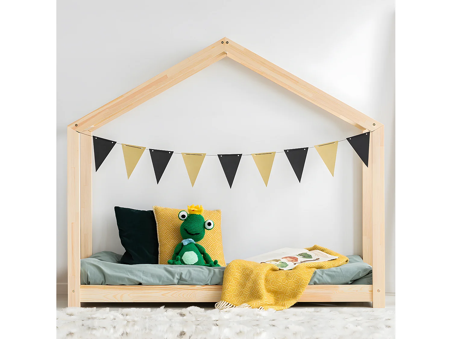 Hutbed 70x140 inclusief lattenbodem Aude Bois