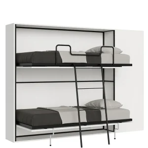 Horizontaal Kando tweepersoons opklapbed samenstelling H eiken wit Horizontaal Kando tweepersoons opklapbed samenstelling H eiken wit