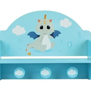 Kapstokplank Draak Leon met Opbergruimte voor Kind Kapstokplank Draak Leon met Opbergruimte voor Kind