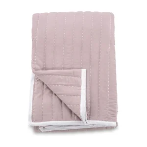 Juni sprei 180x260cm oudroze, wit. Juni sprei 180x260cm oudroze, wit.