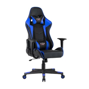 In hoogte verstelbare gamingstoel – kunstleer – zwart & blauw – LINE In hoogte verstelbare gamingstoel – kunstleer – zwart & blauw – LINE