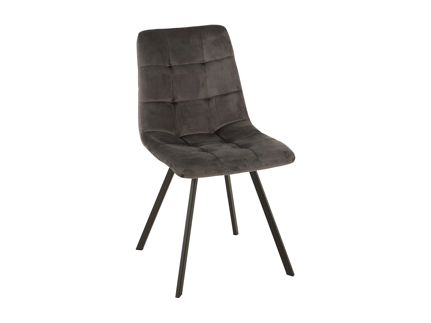 Juliana grijze metalen stoel L 45 cm