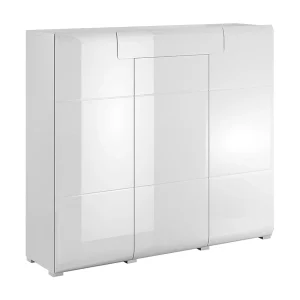 Jules Wit 3-deurs 1-lade highboard Jules Wit 3-deurs 1-lade highboard