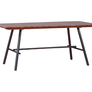 Hoogwaardige industriële tafel van massief teakhout – Fare – Teca Hoogwaardige industriële tafel van massief teakhout – Fare – Teca