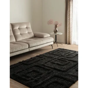 Hoogpolig tapijt 185×125 Zwart Thun Artem Hoogpolig tapijt 185×125 Zwart Thun Artem