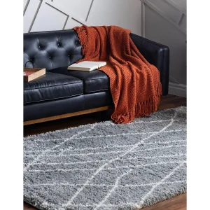 Hoogpolig tapijt 90 x 62 Grijs Lachen Fence Hoogpolig tapijt 90 x 62 Grijs Lachen Fence