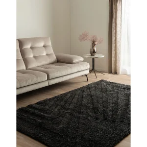 Hoogpolig tapijt 305×240 Zwart Thun Avis