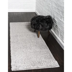 Hoogpolig tapijt 120×62 zilver-Grijs Luzern Hoogpolig tapijt 120×62 zilver-Grijs Luzern