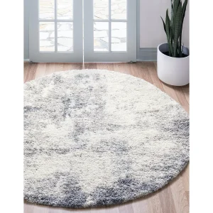 Hoogpolig tapijt 100 x 100 Grijs Lachen Haze