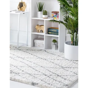 Hoogpolig tapijt 160 x 100 Beige Lachen Fence Hoogpolig tapijt 160 x 100 Beige Lachen Fence