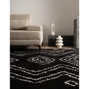 Hoogpolig tapijt 305×240 Zwart Frauenfeld Vaiana