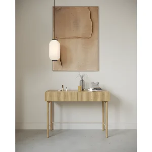 Kaptafel met lade – staand – 110 cm – geolied eikenhoutkleur – NOLIE Kaptafel met lade – staand – 110 cm – geolied eikenhoutkleur – NOLIE