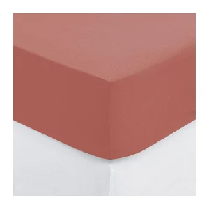 Hoeslaken katoen roze 90x190cm