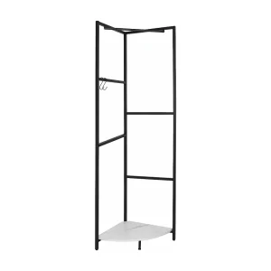 Kapstok op hoekpoten kledingrek met plank entree garderobe voor slaapkamer woonkamer woning 62x46x171cm Kapstok op hoekpoten kledingrek met plank entree garderobe voor slaapkamer woonkamer woning 62x46x171cm