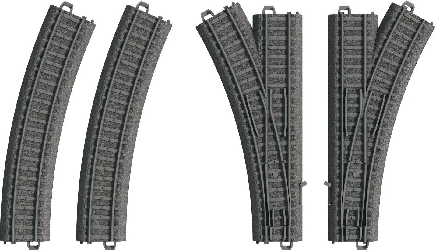 Märklin My World kerstdorpminiatuur wissel set 17 x 2,5 x 27 cm 4-delig