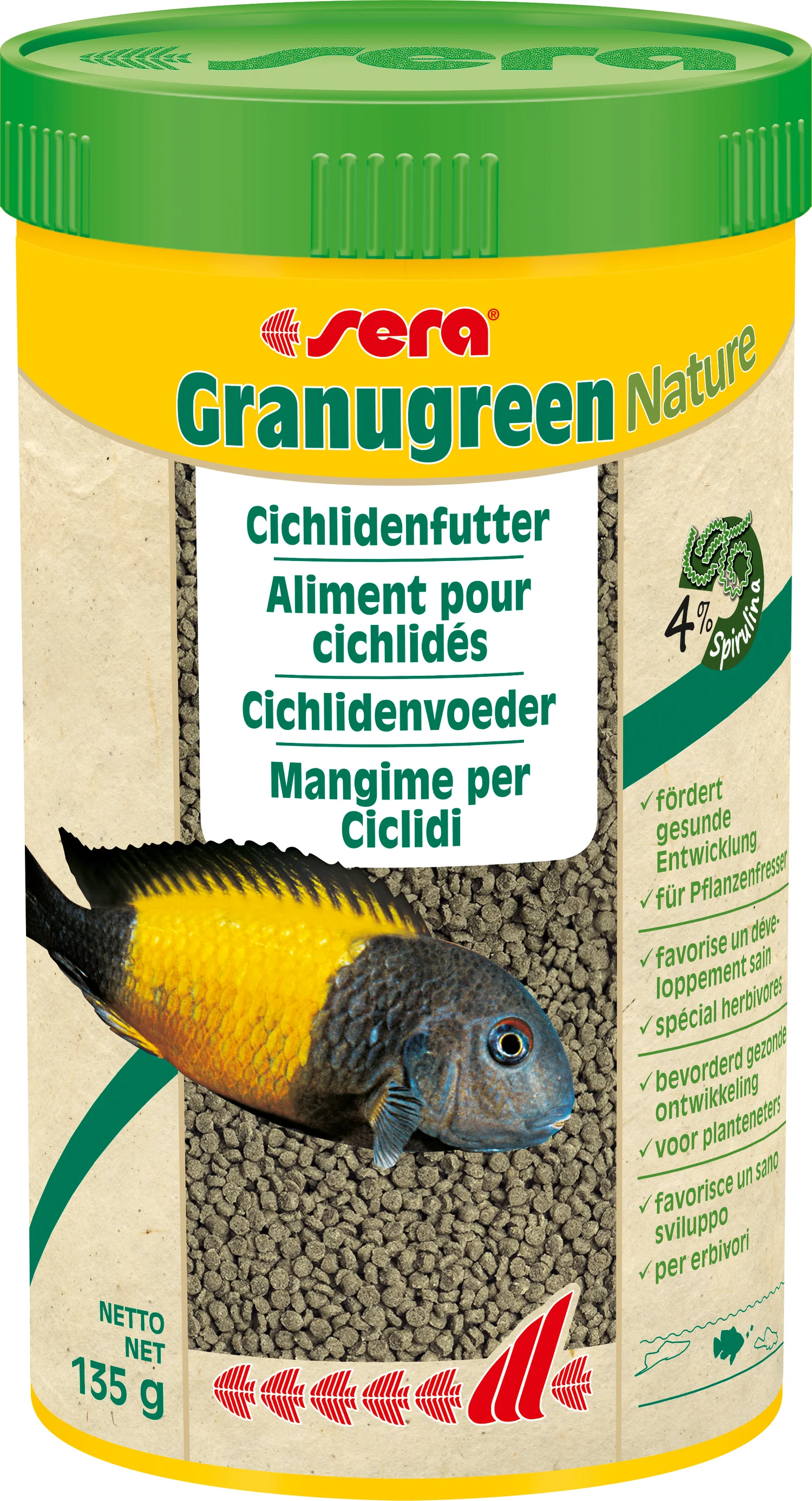 Sera visvoer Granugreen Nature 250 ml
