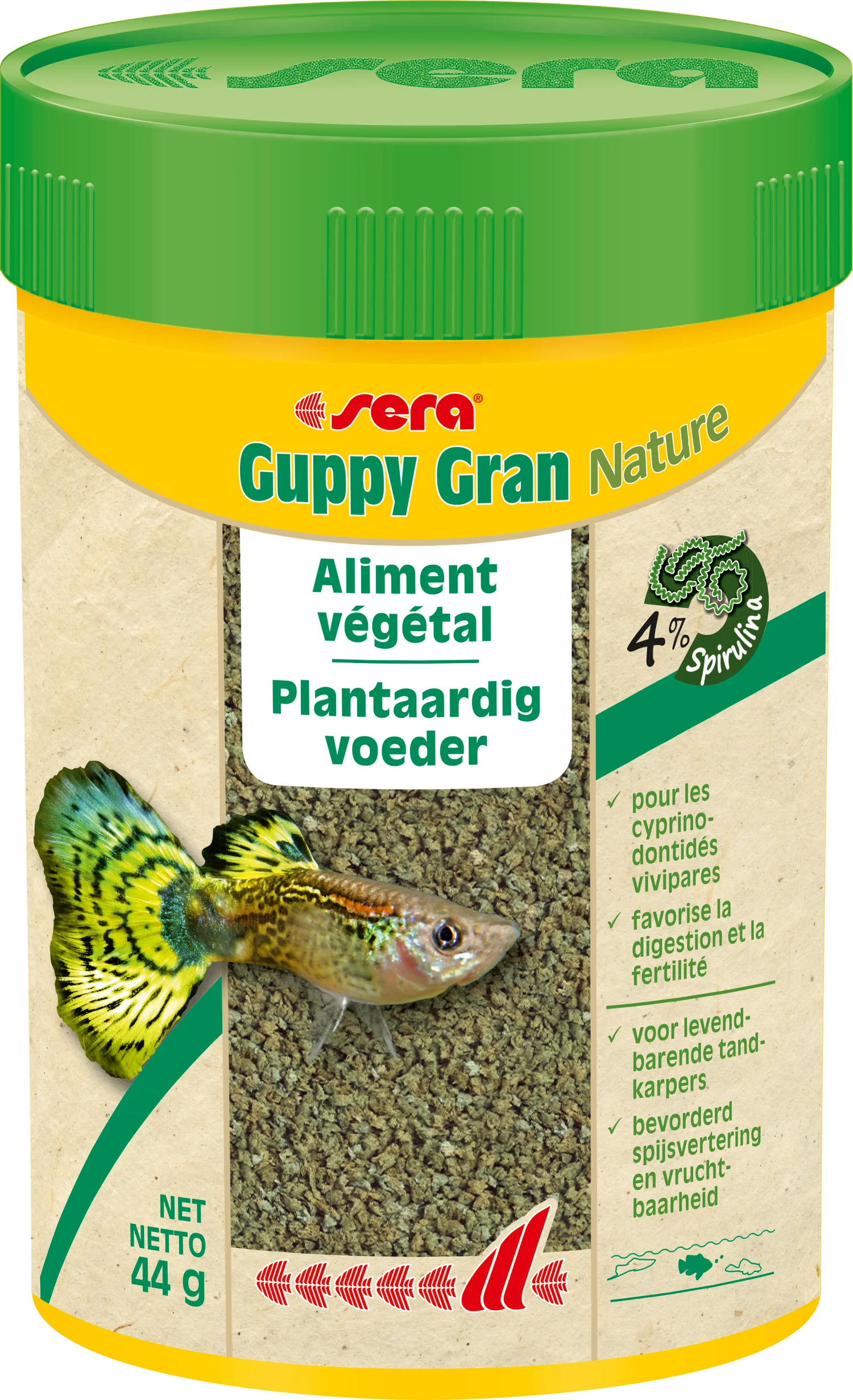 Sera visvoer Guppy Gran Nature 100 ml