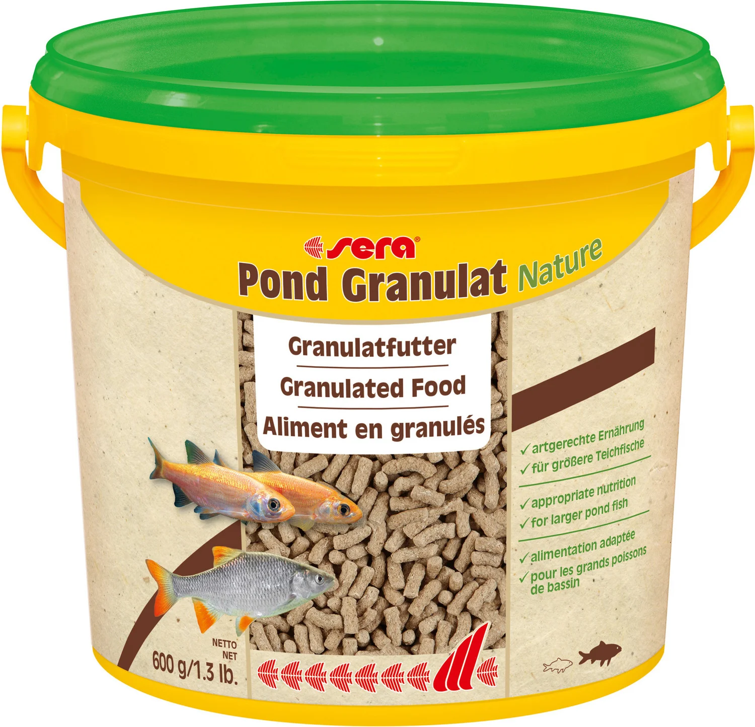 Sera visvoer Pond Granulat Nature 3800 ml