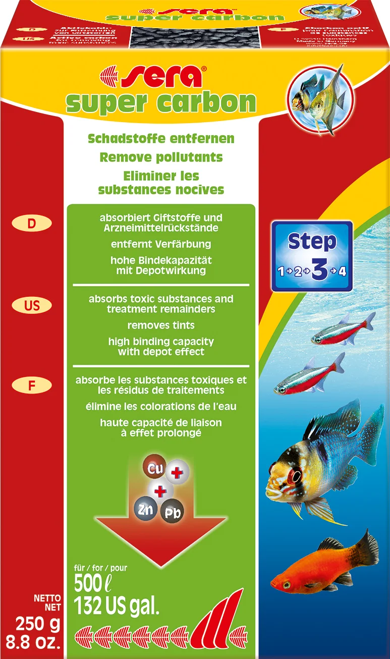 Sera waterverzorging Super Carbon 250 g