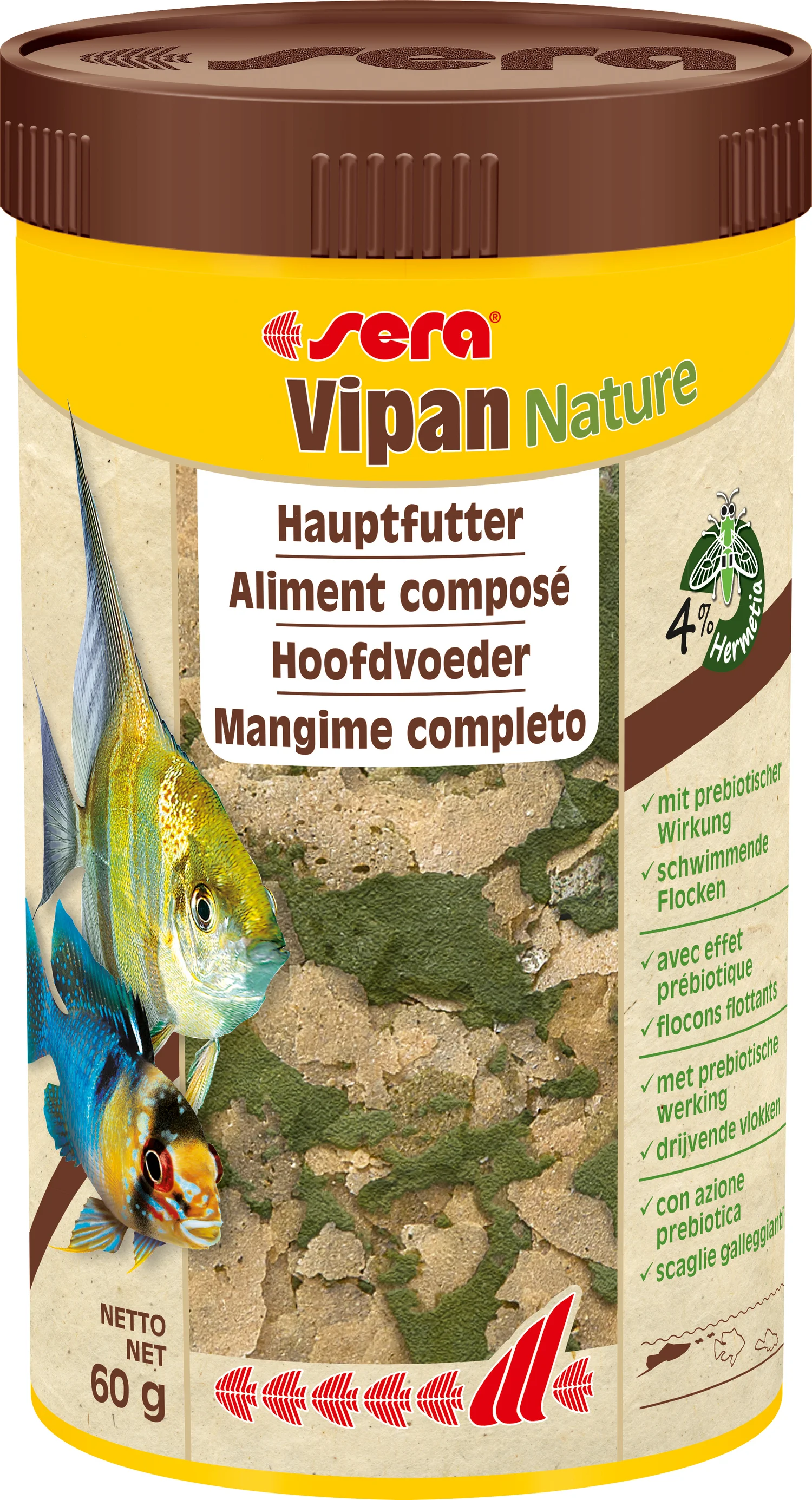 Sera visvoer Vipan Nature 250 ml