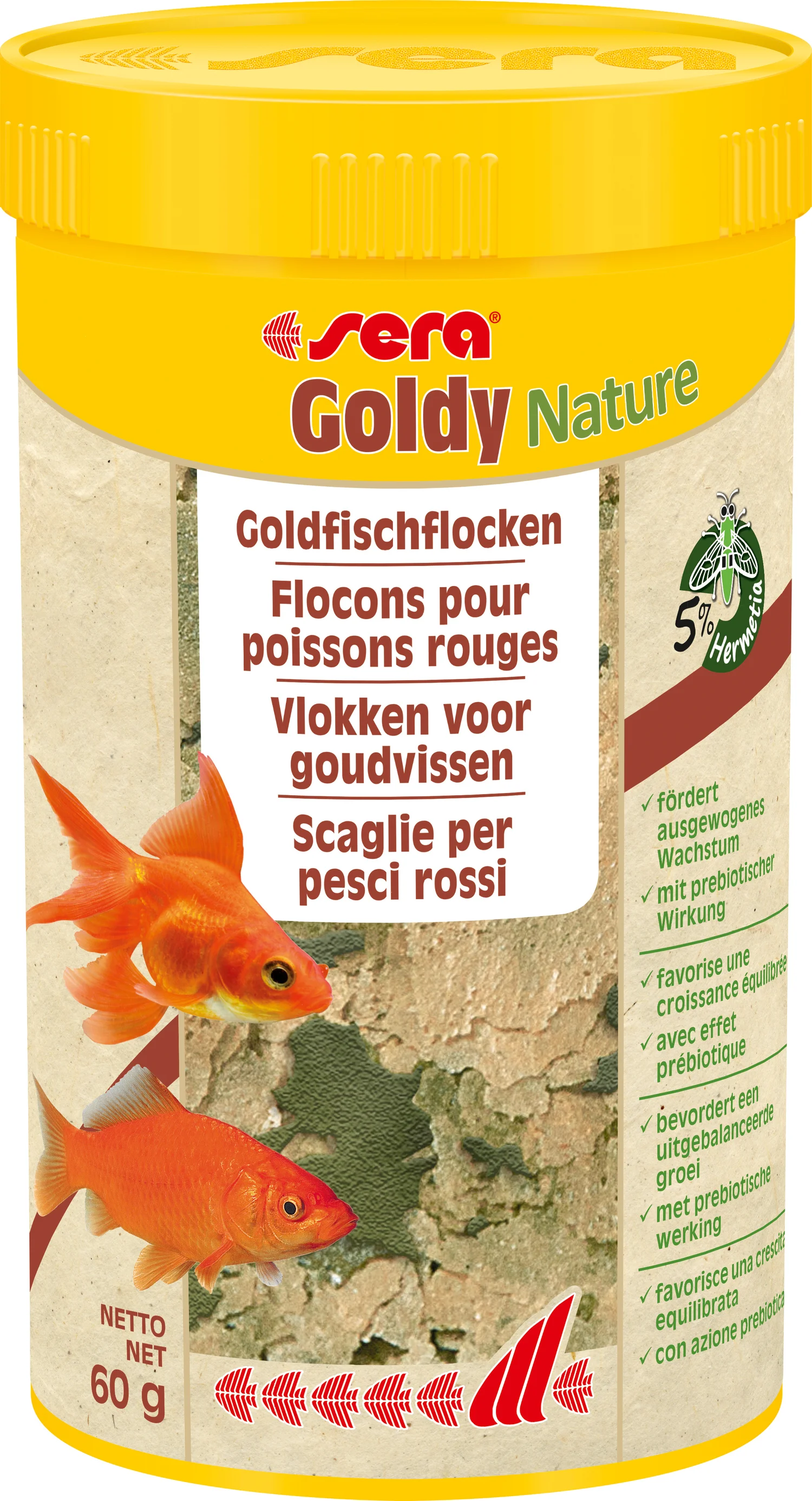 Sera visvoer Goldy Nature 250 ml
