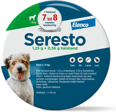 Seresto vlooienband hond tot 8 kg 30 cm