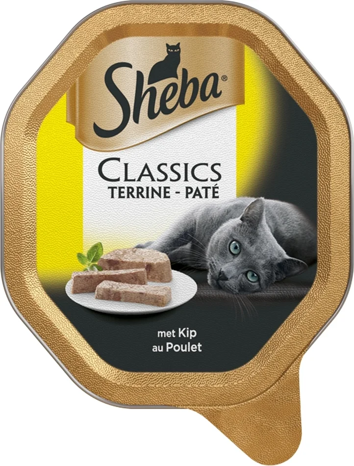 Sheba natvoer Classic paté adult kip 85 g