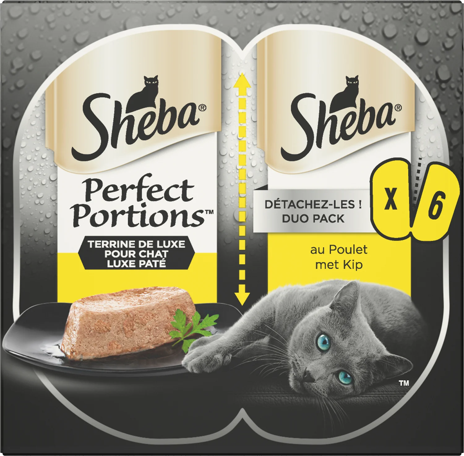 Sheba natvoer Perfect Portions kip 37,5 g 6 stuks