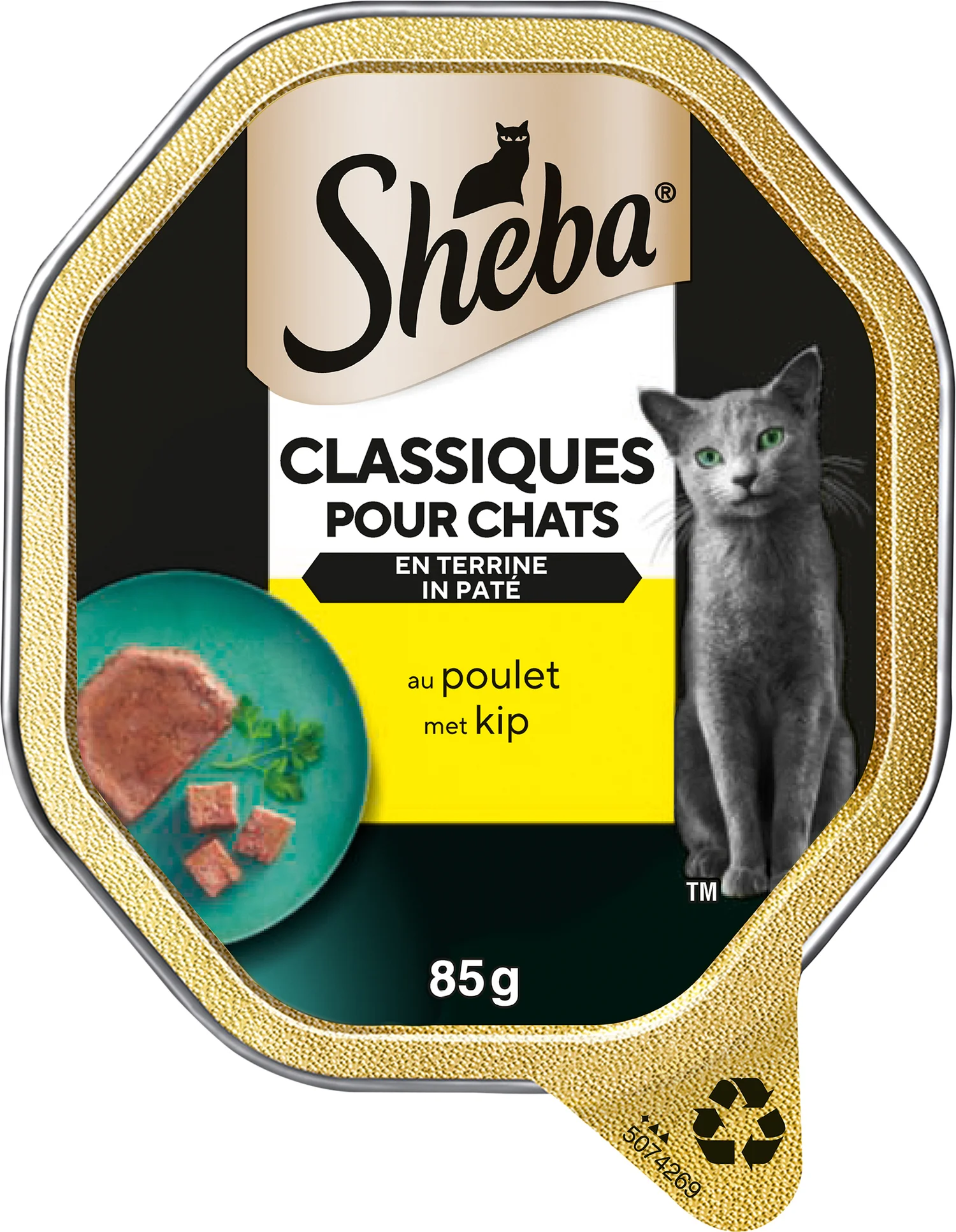 Sheba natvoer Klassiekers paté adult zalm 85 g