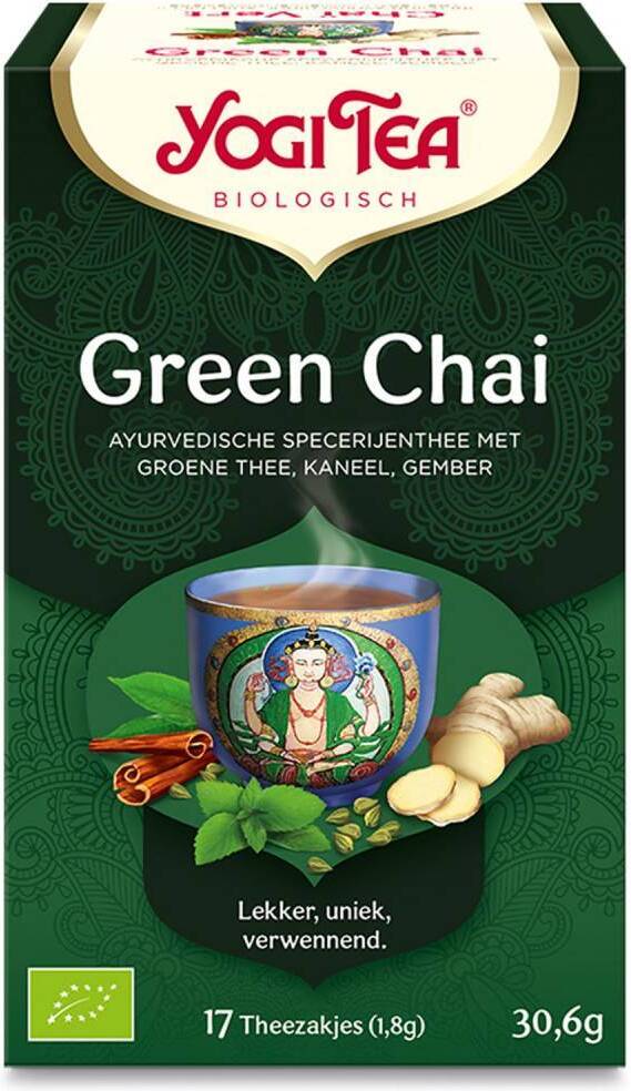Yogi Tea bio thee green chai 17 stuks