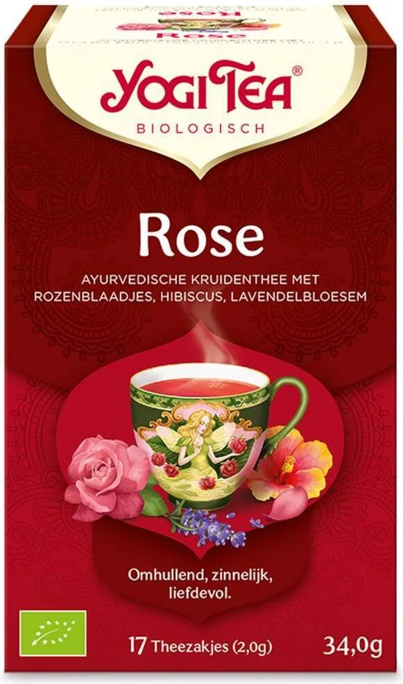 Yogi Tea bio thee rose 17 stuks