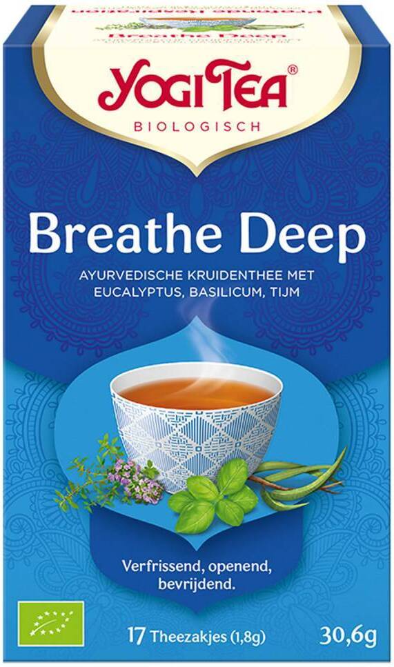 Yogi Tea bio thee breathe deep 17 stuks