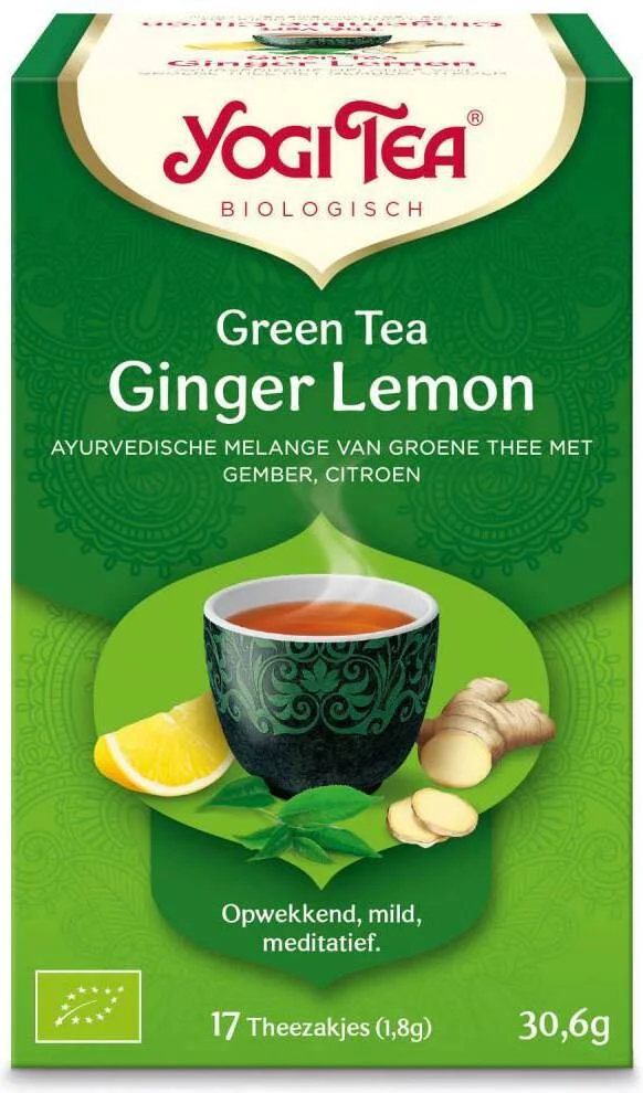 Yogi Tea bio thee ginger lemon 17 stuks