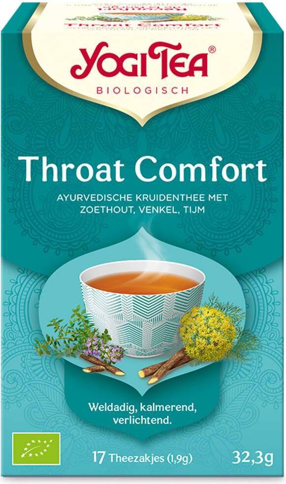 Yogi Tea bio thee throat comfort 17 stuks