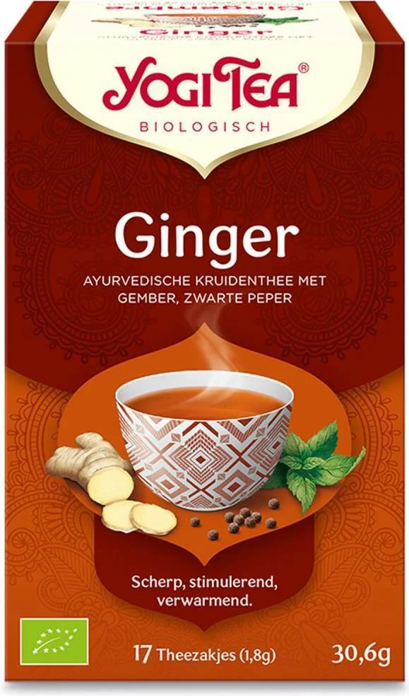 Yogi Tea bio thee ginger 17 stuks