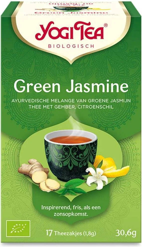 Yogi Tea bio thee green jasmine 17 stuks