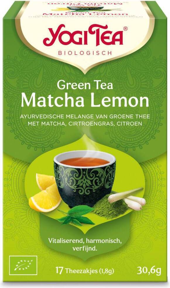 Yogi Tea bio thee matcha lemon 17 stuks