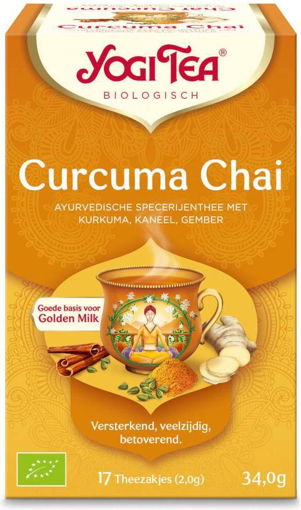Yogi Tea bio thee curcuma chai 17 stuks