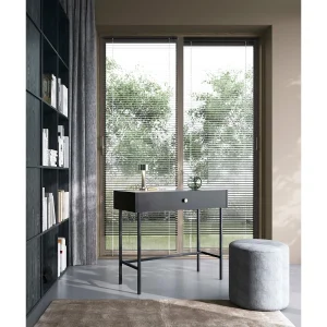 Kaptafel – met lade – 93 cm – zwart – DIVENOS